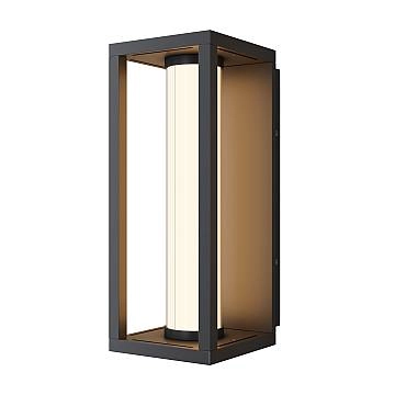 Applique Esterno Moderna Expo Alluminio Grafite Led 12W 3000K Ip54