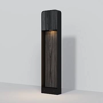 Maytoni Lampada da terra Porte 1 luce LED integrato IP54 legno scuro alluminio