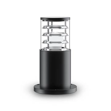 Lampada Da Terra Moderna Per Esterno Alluminio Nero 1 Luce E27 60W Ip54