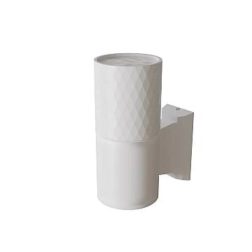 Maytoni Applique moderna Bowery 1 luce GU10 IP54 bianco alluminio Maytoni Applique moderna Bowery 1 luce GU10 IP54 bianco alluminio