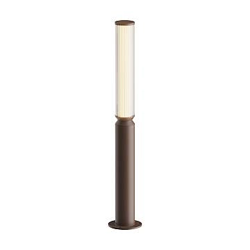 Maytoni Paletto da Esterno Moderno Lit 1 luce LED integrato IP65 marrone alluminio vetro