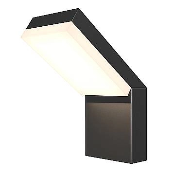 Maytoni Lampada da parete moderna Paso 1 luce LED integrato IP54 nero alluminio