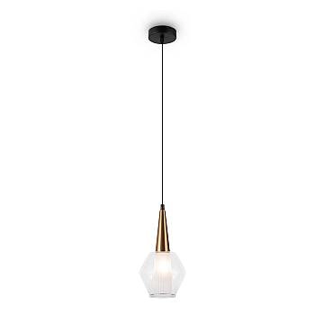 Lampada A Sospensione Moderno Copita 1 Luce E14 40W Metallo Oro Ip20