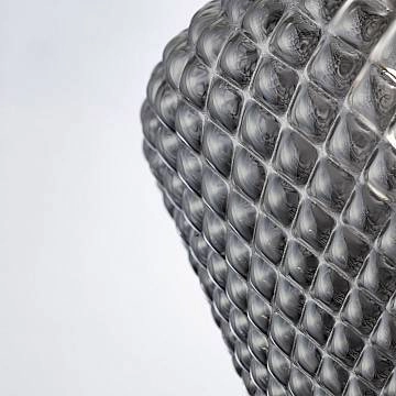 Sospensione Moderna 1 Luce Vetro Grigio Tommy