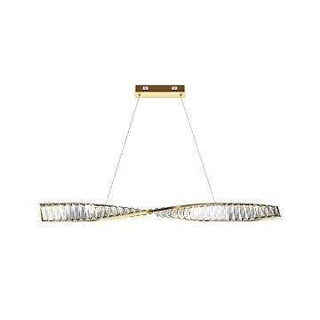 Maytoni Lampadario moderno Krone 1 luce LED integrato ottone metallo cristallo Maytoni Lampadario moderno Krone 1 luce LED integrato ottone metallo cristallo