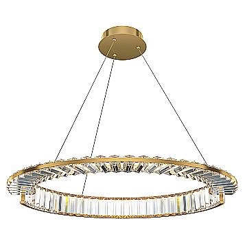 Maytoni Sospensione Moderna Krone 1 luce LED integrato ottone metallo cristallo Maytoni Sospensione Moderna Krone 1 luce LED integrato ottone metallo cristallo
