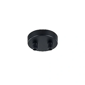 Rosone Moderno Universal Base Metallo Nero Tondo