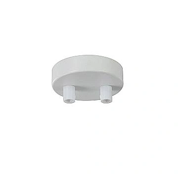 Rosone Moderno Universal Base Metallo Bianco