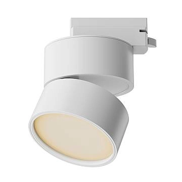Maytoni Faretto moderno UNITY ONDA 1 luce LED integrato bianco alluminio