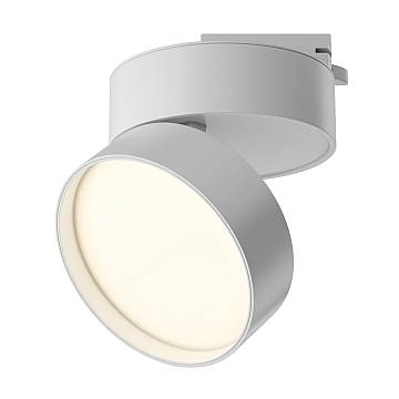 Maytoni Faretto Da Binario Onda 1 luce LED integrato bianco alluminio