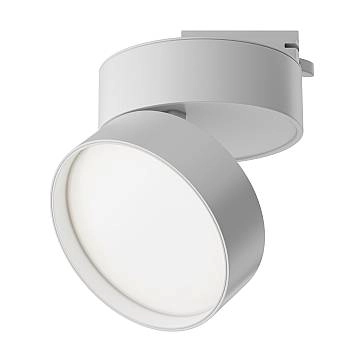 Maytoni Faretto Moderno UNITY ONDA 1 luce LED integrato bianco alluminio