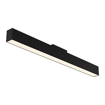 Maytoni Lampada da binario moderna S35 Basis 1 luce LED integrato nero metallo diffusore opaco
