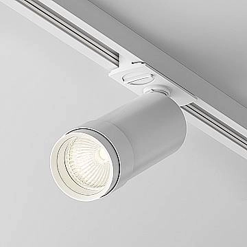 Maytoni Lampada da binario moderna UNITY Focus Zoom 1 luce LED integrato bianco alluminio