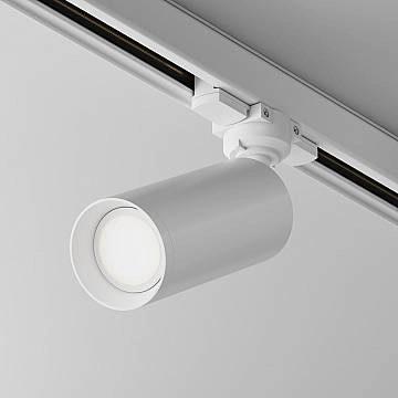 Maytoni Lampada da binario Trinity Focus 1 luce GU10 bianco alluminio Maytoni Lampada da binario Trinity Focus 1 luce GU10 bianco alluminio