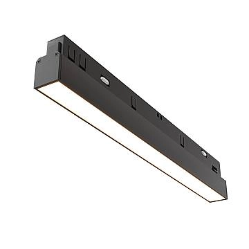 Maytoni Lampada da Binario moderna Exility Basis 1 luce LED integrato nero metallo diffusore opaco