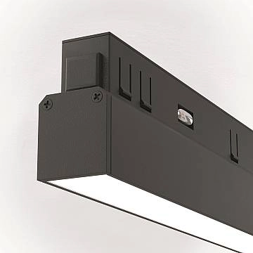 Maytoni Lampada da binario moderna Exility Basis 1 luce LED integrato nero metallo diffusore opaco