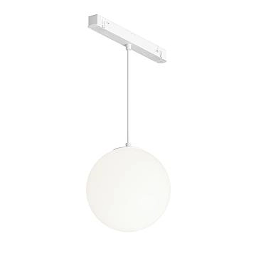 Maytoni Lampada da Binario Sospensione Exility Luna 1 luce LED integrato bianco vetro