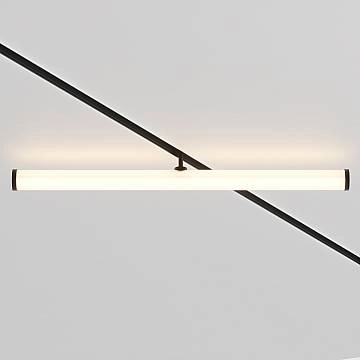 Maytoni Lampada Da Binario Moderna Exility Larc 1 Luce LED Integrato Nero Alluminio