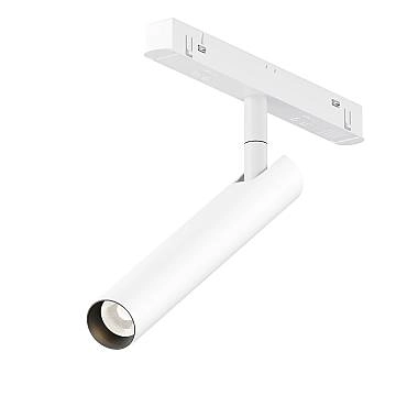 Maytoni lampada da binario moderna Exility Focus T 1 luce LED integrato bianco alluminio