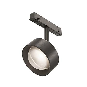 Maytoni Faretto moderno Exility Lens 1 luce LED integrato nero alluminio