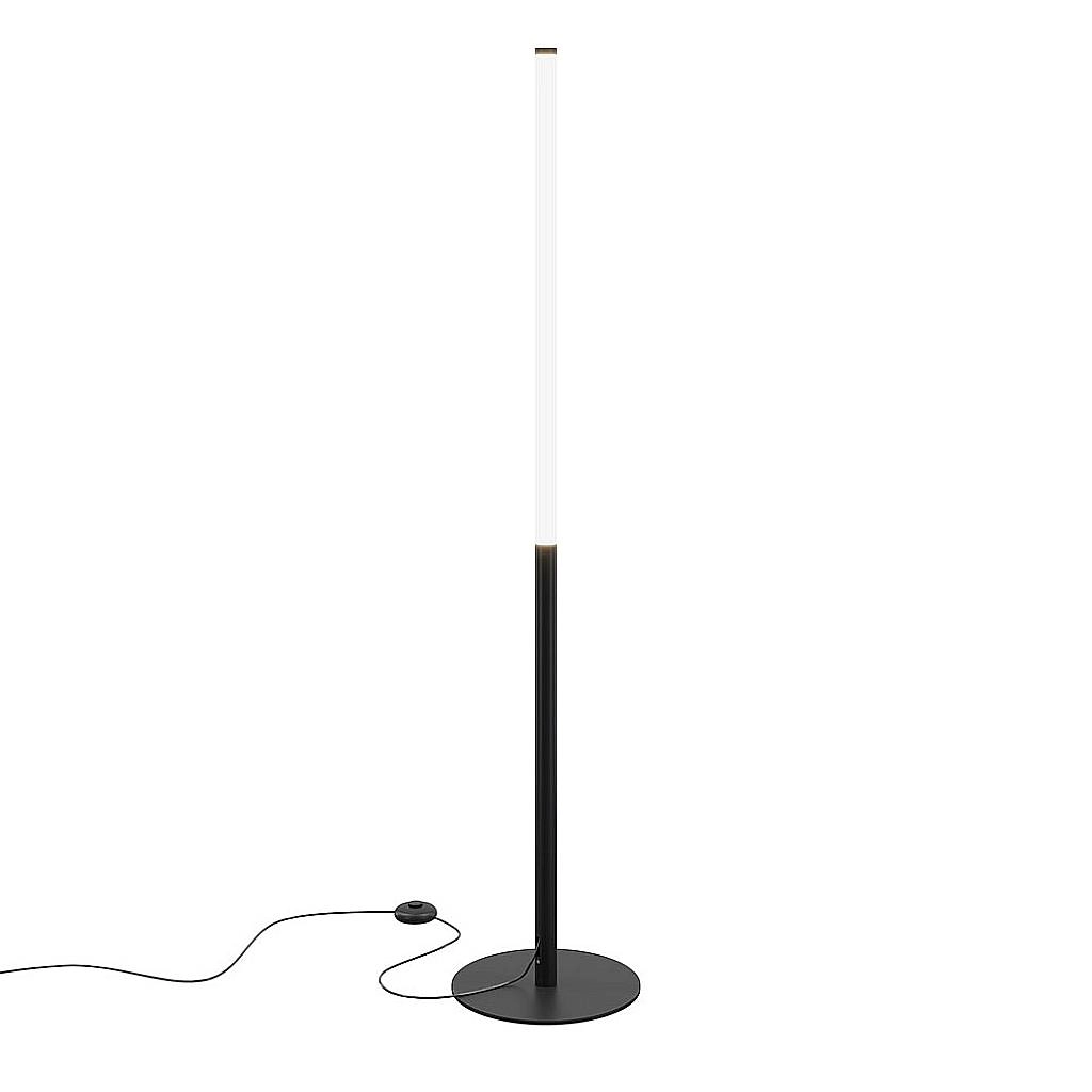 Piantana Da Terra Moderna Ray 1 Led Integrato 18W Metallo Nero Ip20 Z012FL-L18B3K