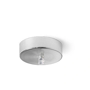 Rosone In Metallo Cromo Spazzolato D10Cm