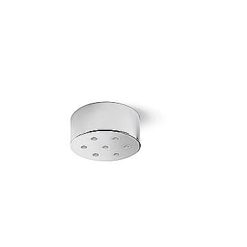Rosone Multicavo 7 Fori In Metallo Cromo Lucido D12Cm