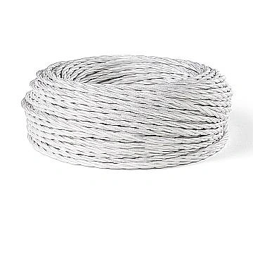 Cavo Elettrico A Treccia 50M Bianco