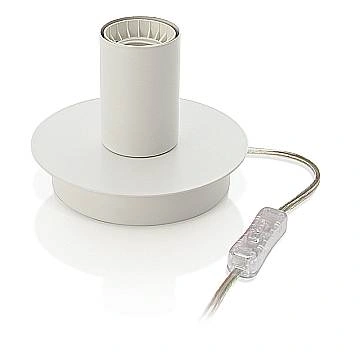 Abatjour Contemporaneo Up And Down Metallo Bianco 1 Luce E27