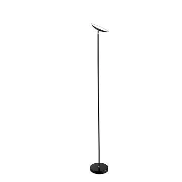 Piantana Moderna Febe Metallo Nero Vetro Led 18W 3000K