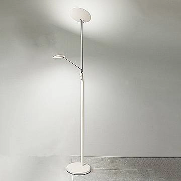 Piantana Moderna Miranda Metallo Bianco Acrilico Led 28W 3000K