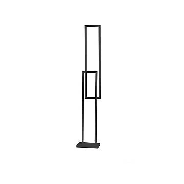 Piantana Moderna Cross Metallo Nero Acrilico Led 64W 3000K