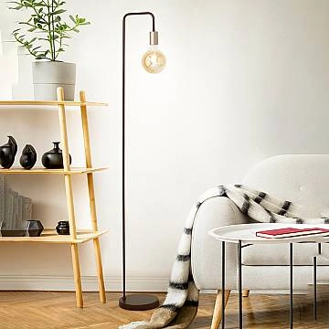 Piantana Industrial-Minimal-Nordico Vector Metallo Nero 1 Luce E27 Piantana Industrial-Minimal-Nordico Vector Metallo Nero 1 Luce E27