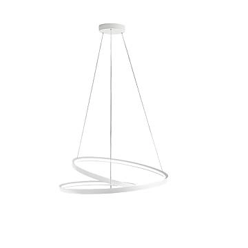 Sospensione Moderna Ritmo Metallo Bianco Led 70W Dimmerabile Ip20