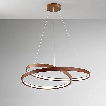 Sospensione Moderna Ritmo Metallo Cannella Led 70W Dimmerabile Ip20