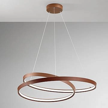 Sospensione Moderna Ritmo Metallo Cannella Led 55W Dimmerabile Ip20