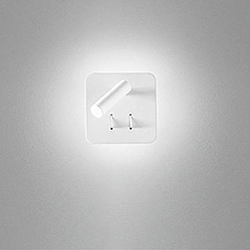 Applique Contemporanea Plug Metallo Bianco Acrilico Led 6W 3000K