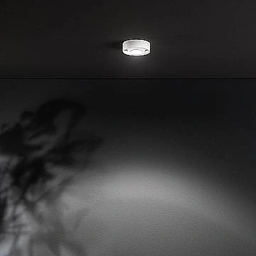 Plafoniera Da Esterno Moderno Fanale Metallo Bianco Vetro Led 6W 3000K
