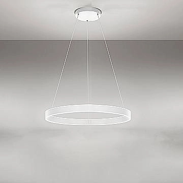 Sospensione Moderna Kirko Metallo Bianco Led 80W 3000K