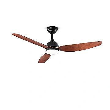 Ventilatore Nordico Pegaso+ Metallo Nero Acrilico Noce Led 18W Cct