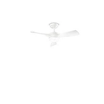 Ventilatore Nordico Sirio Metallo Bianco Lucido Legno Led 18W Cct