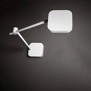 Lampada Scrivania Industrial-Minimal-Nordico Icon Metallo Bianco Led 8W 3000K