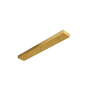 Rosone Multicavo 3 Fori In Metallo Ottone Brunito L60Cm