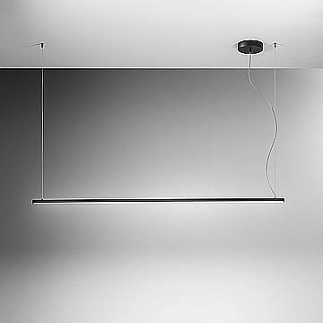Sospensione Moderna Syncro Metallo Nero Acrilico Led 35W 3000K