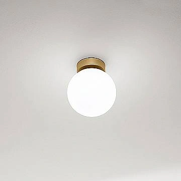 Applique Contemporanea Maga Metallo Oro Vetro 1 Luce E14