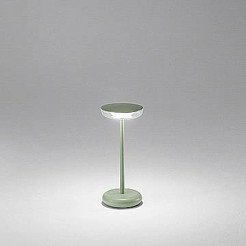 Lampada Tavolo Esterno Moderna Soap Acrilico Verde Led 1,5W 3000K