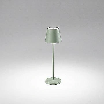 Lampada Tavolo Esterno Moderna Diva Alluminio Verde Led 2,5W 3000K
