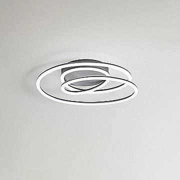 Plafoniera Moderna Spira Metallo Grigio Led 63W Dimmerabile Ip20 Plafoniera Moderna Spira Metallo Grigio Led 63W Dimmerabile Ip20