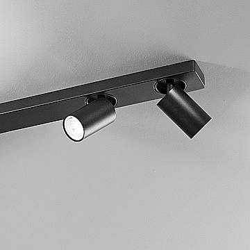 Spot Contemporaneo Oddy Alluminio Nero 5 Luci Gu10 Spot Contemporaneo Oddy Alluminio Nero 5 Luci Gu10