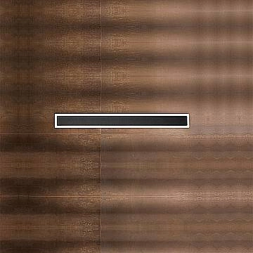 Applique Contemporanea Wally Alluminio Nero Acrilico Led 17W 3000K